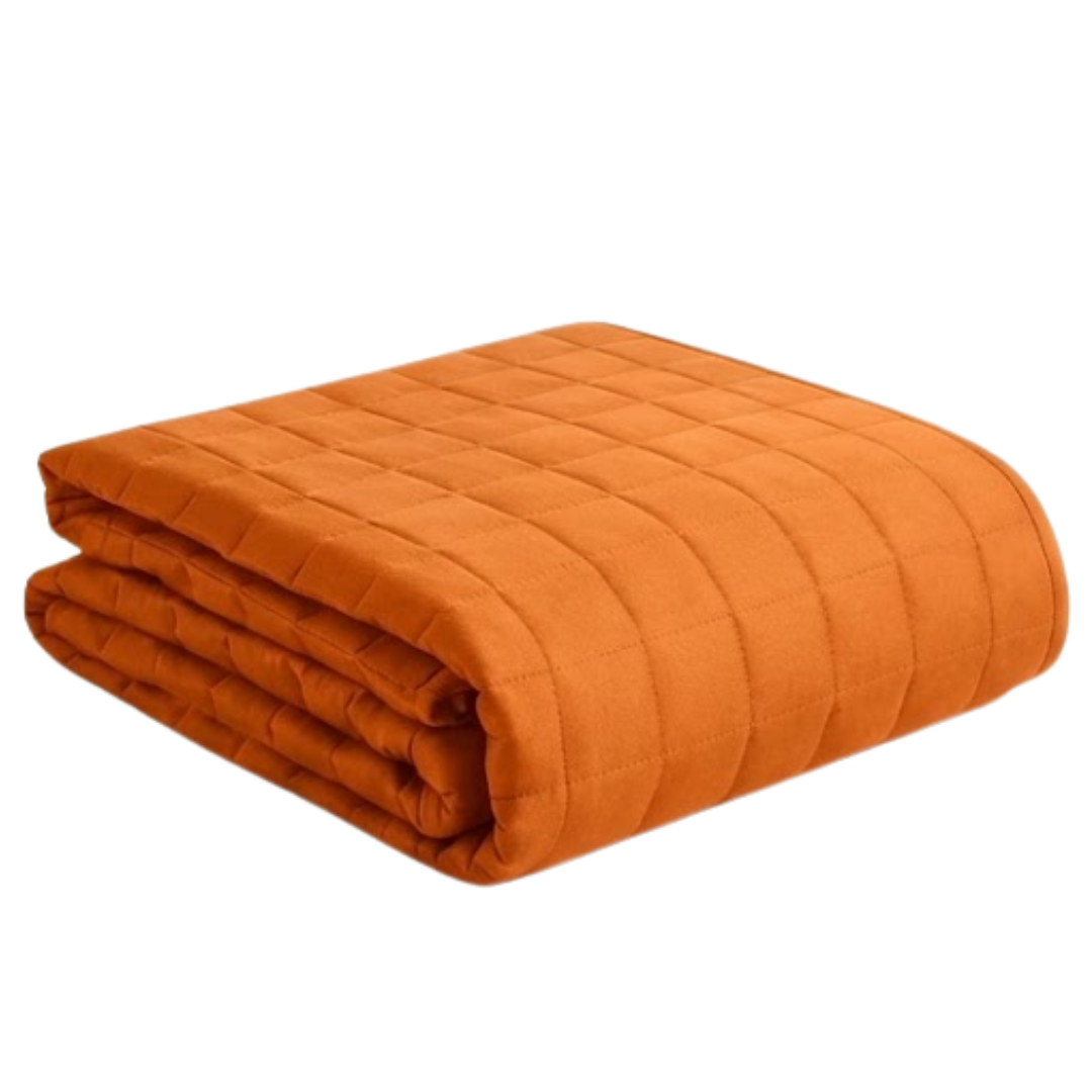Weighted Blanket with 7 Layer Cooling Glass Beads and 16 Loop Design