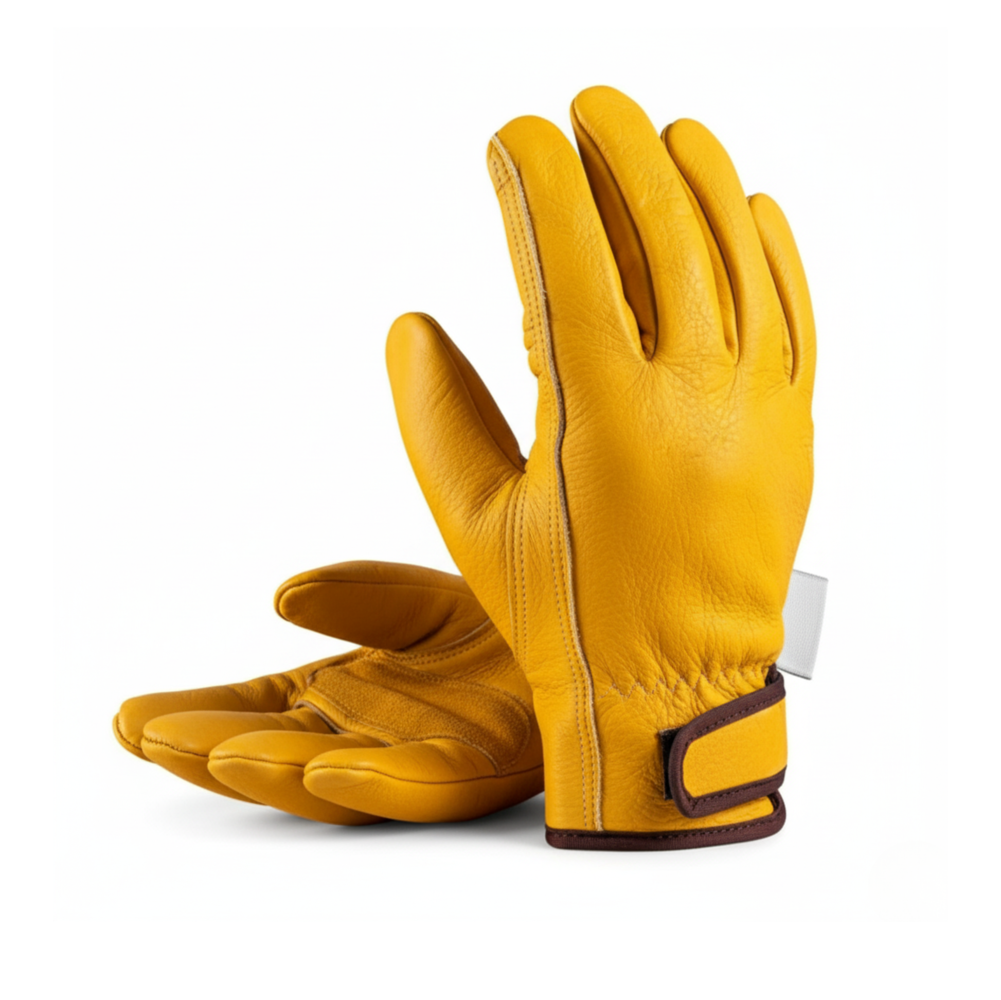 Winter Leather Work Gloves with Insulated Lining Full Grain Cowhide