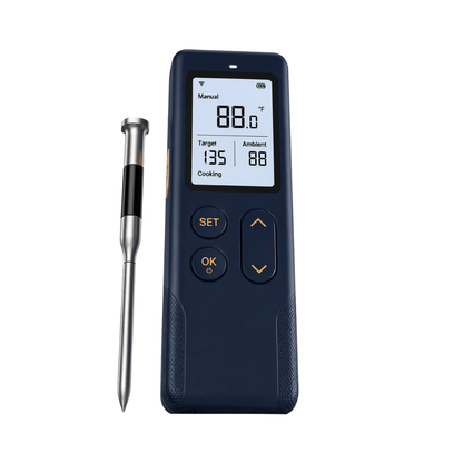 Wireless Bluetooth Meat Thermometer with WiFi Display Base Unit