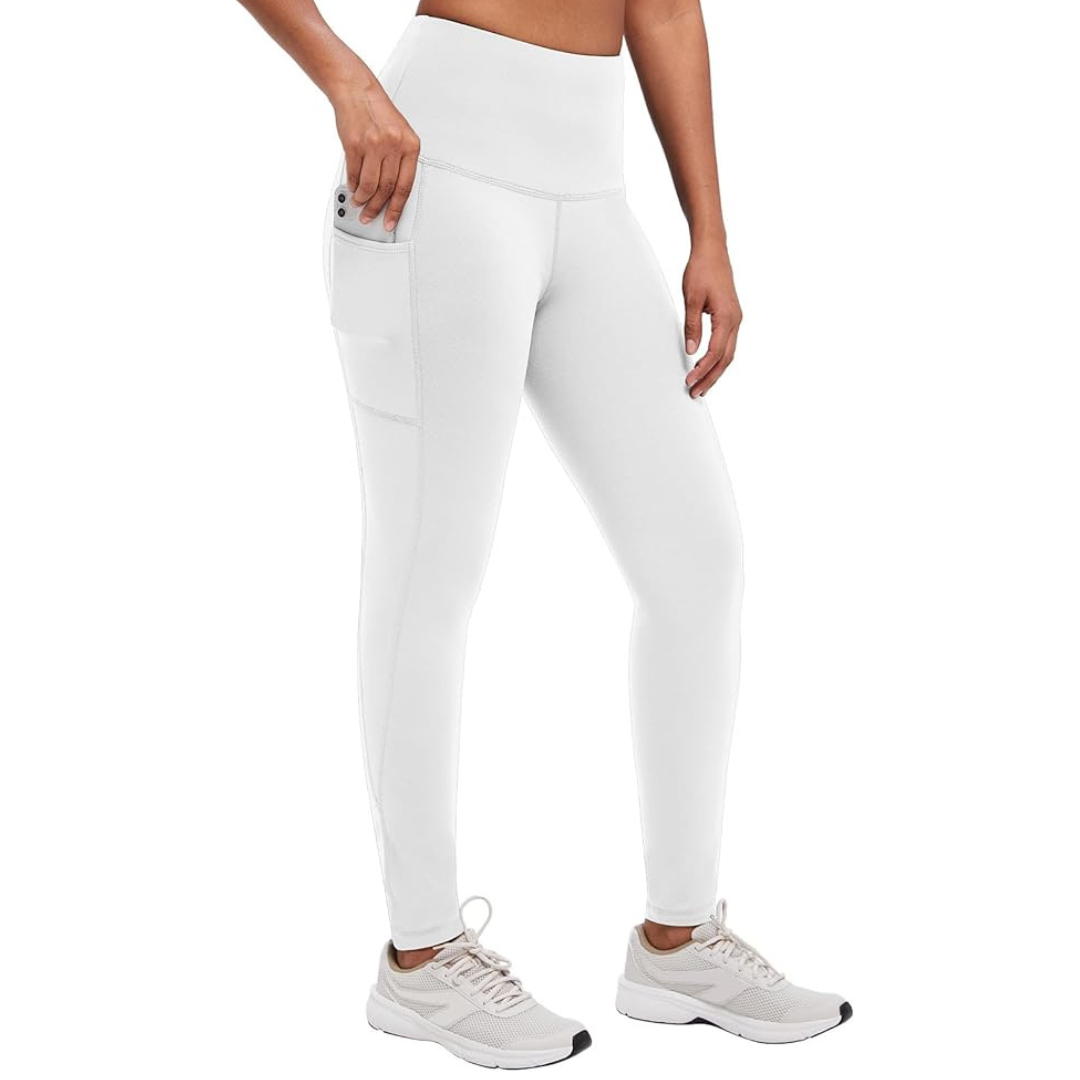 Women’s Fleece Lined Winter Leggings with Pockets and High Waist