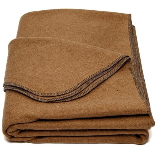 Wool Blend Blanket 64x88 inch for Camping, Travel, and Gear Kits