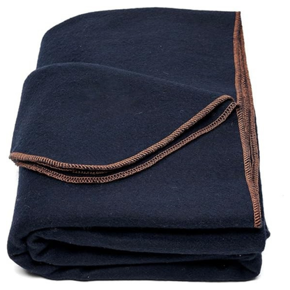 Wool Blend Blanket 64x88 inch for Camping, Travel, and Gear Kits